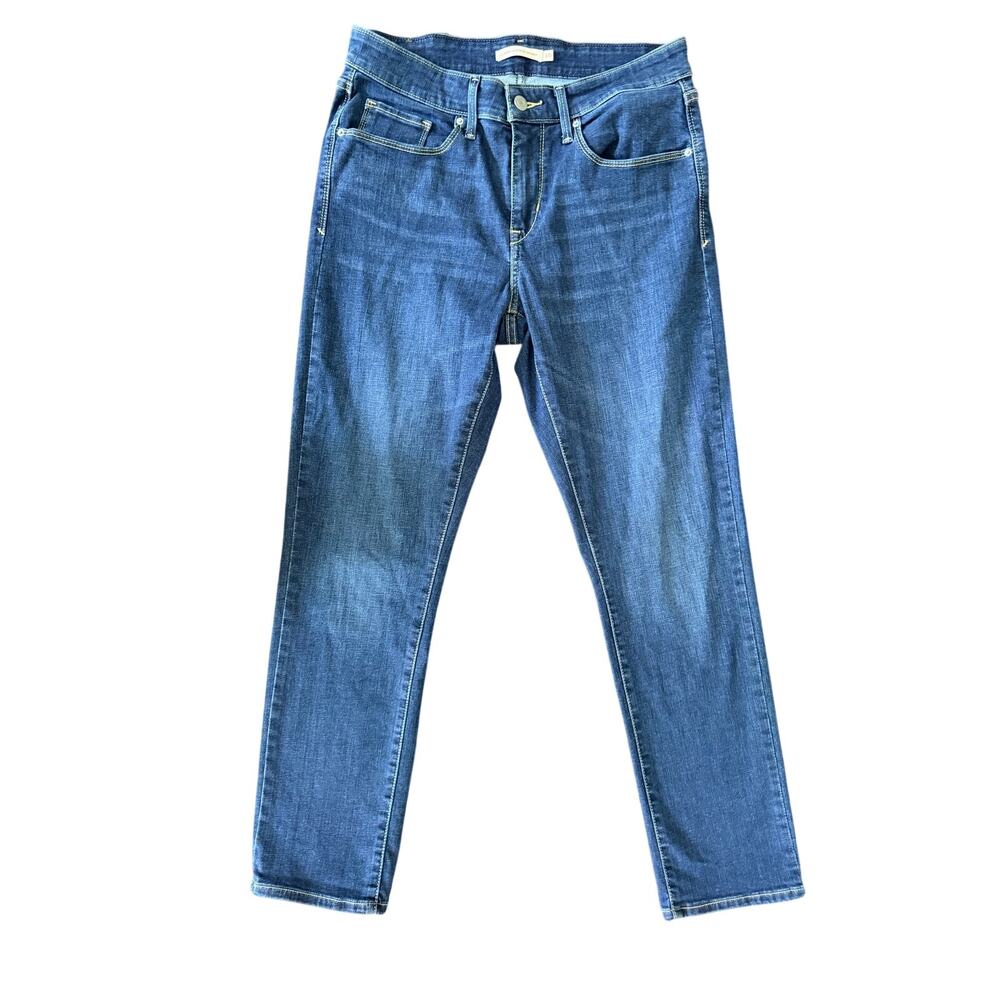Levi's Womens Classic Mid Rise Skinny Jeans Size 10 Blue Stretch Denim Pants